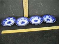 Flow Blue - 8 bowls- 5.5"