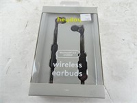 Heydey Wireless Ear Buds - Black/Wood Grain