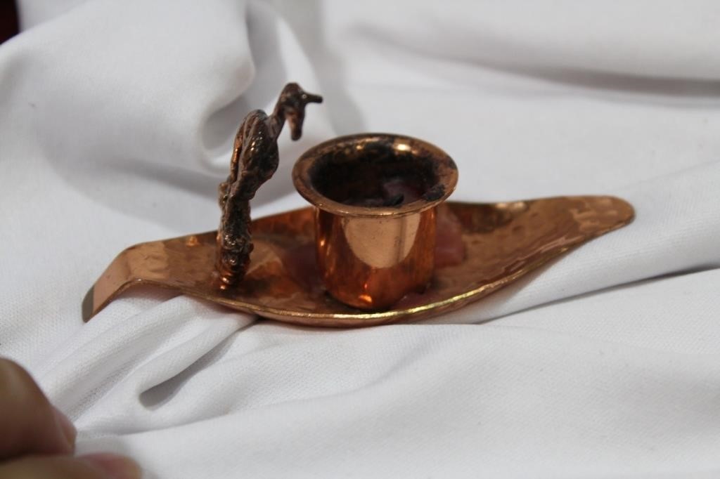 A Copper Candle Holder