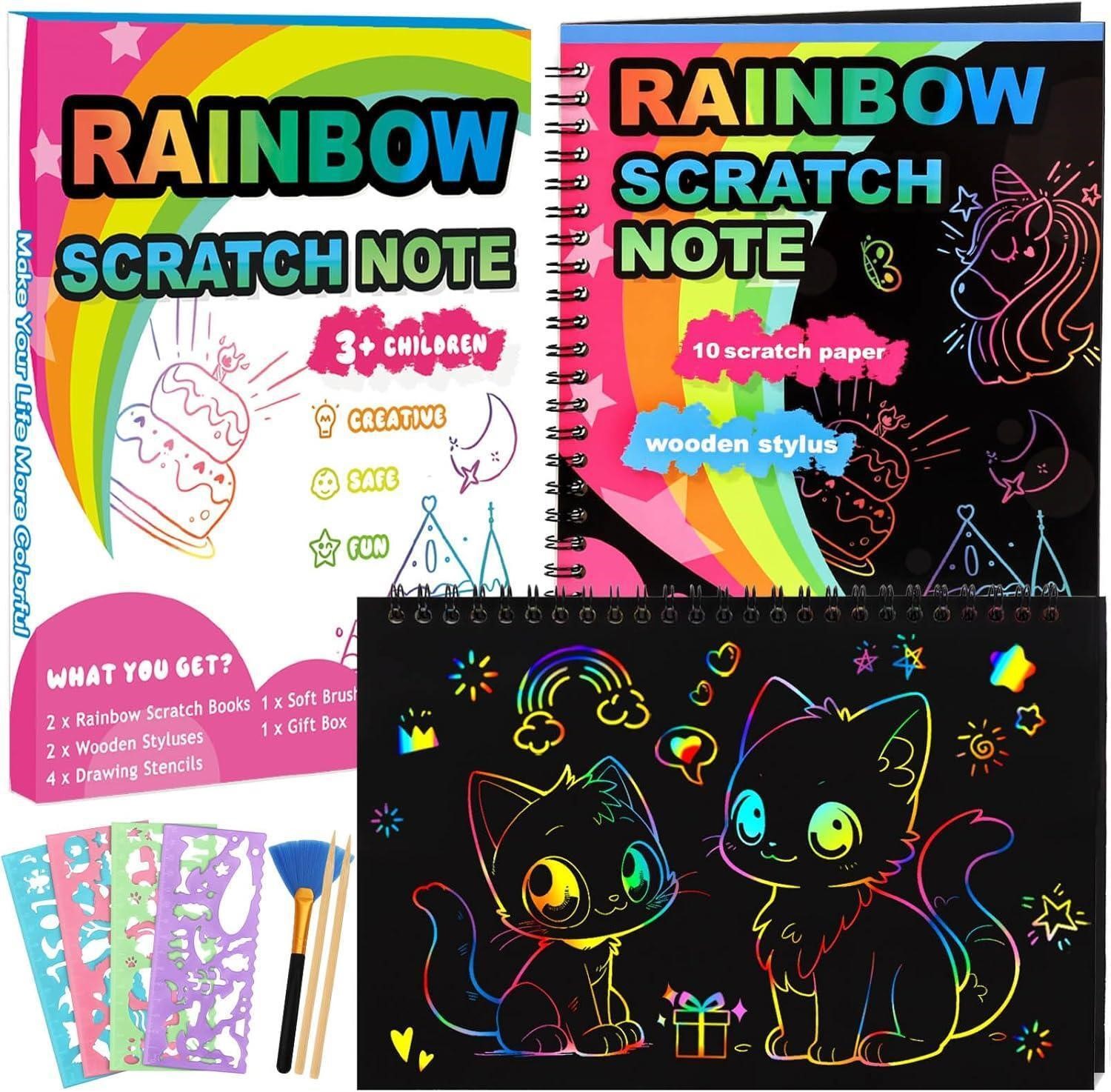 Rainbow Scratch Notebook