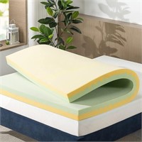 Zinus 4" Memory Foam Mattress Topper Queen $199 R