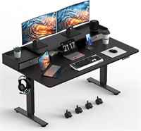 63*30 Inch Electric Standing Desk with 2 Drawers