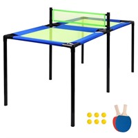 Portable Trampoline Ping Pong Table Tennis Mini