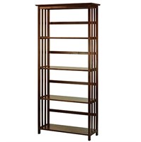 B7524  Casual Home 5-Shelf Mission Style Shelf