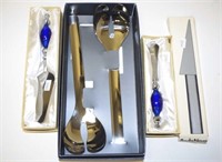 Four various decorative kitchen utensls