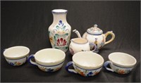 Quantity French Quimper pottery