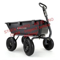 Gorilla Carts Poly Dump Cart, 13in Tires