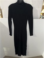 LONG BLACK MODA SWEATER DRESS SMALL