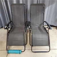 J3 2pc Zero Gravity Lawn Chairs