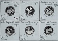 2009-S  DC & Territories Silver Quarters   Proof