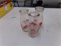 3 Cream O weber bottles