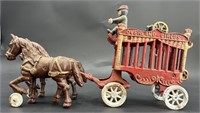 Antique Cast Iron Overland Circus