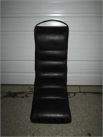 "Leather" Lounge Chair, handle has wear