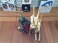 Christmas Decor Gold Reindeer