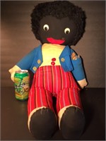 Vintage Home Made Black Amaricana Doll as is