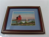 Picture of sail Boat & Light House