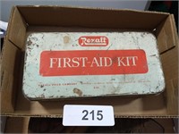 Rexall First Aid Kit Tin