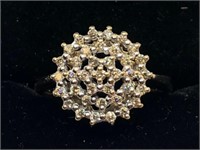 H314 14KT YELLOW GOLD DIAMOND RING