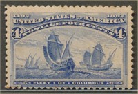 USA #233 MINT AVE-FINE NH