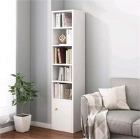IOTXY Small Narrow Corner Bookcase