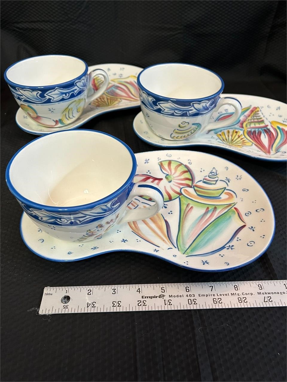 3 Cup and Saucers