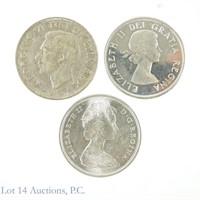 Silver Canadian Half Dollars (3)