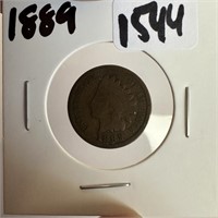 1889 INDIAN HEAD PENNY CENT