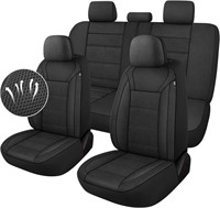 B494  kvs 3D Air Mesh Car Seat Covers, Black