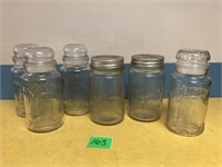 Glass Jar Lot with Planters Peanuts and Presto