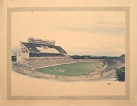 1986 W.W. Shaw TCU Football Stadium Print