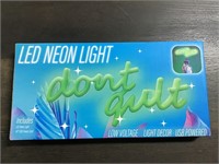 NEON SIGN "dont quit" Green a3