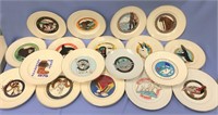 A large collection of Fur Rondy plates with boxes