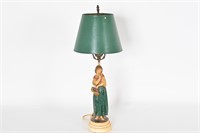 Vintage Borghese Girl Lamp
