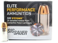 20Rds 45Auto 230Gr Sig Sauer Cartridges