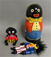 Wooden Hand Painted Golly Doll Collection