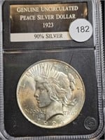 1923 Peace Dollar Slabbed