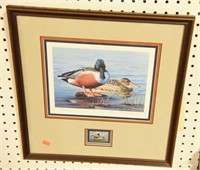 1992 Maryland Waterfowl Stamp Print of Shovelers