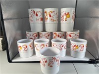 12 Vintage Snoopy Plastic Drinking Cups