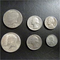 American Silver Half Dollar & Quarter Coins