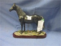 black stallion horse figure .