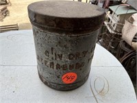 Reedsburg Galvanized Cream Can