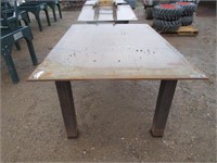 New/Unused 70" X 48" HD Steel Table