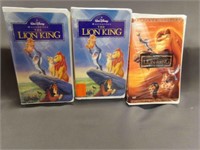 (3) VHS Tapes (2) The Lion King (1) The Lion King