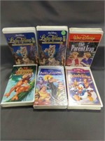 (6) VHS Tapes Tarzan & The Emperor's New Groove