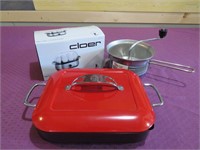 EGG COOKER & FOOD MILL & SM. BRAISING PAN