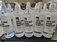 Hand Sanitizer. 33oz pump bottles of anti-bac