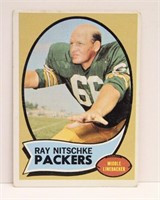 RAY NITSCHKE PACKERS #55 FOOTBALL CARD 1970