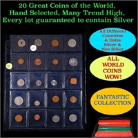 20 Great Coins of the World, hand selected, many t