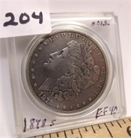 1878-S Morgan silver dollar