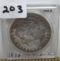 1878 7TF Morgan silver dollar